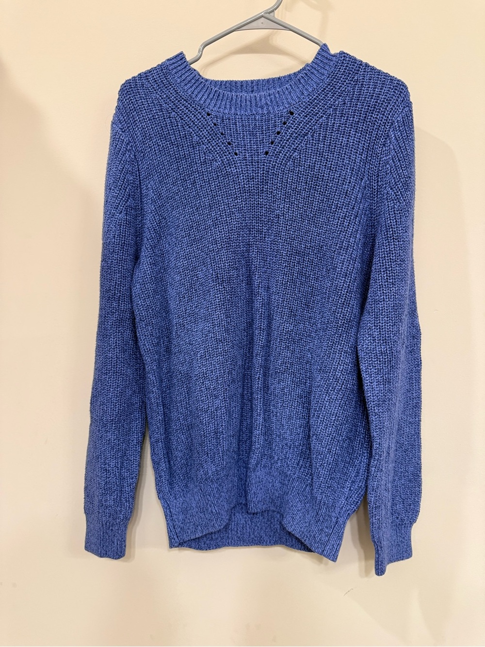 Appleseed's Women's Scoop Neck Sweater in Royal Blue